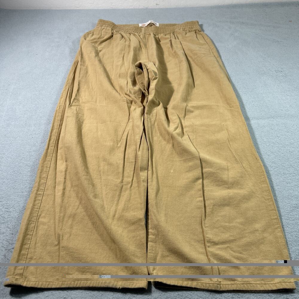 Y2K 2000s Mollusk Baggy Linen Pants Womens Small 28x22 Hamilton Boho Cottage